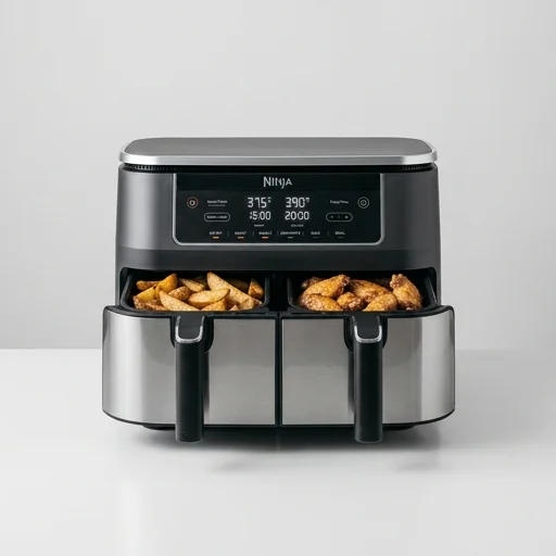 Ninja Foodi DZ201 6.5 Qt 8-in-1 DualZone Air Fryer view 2